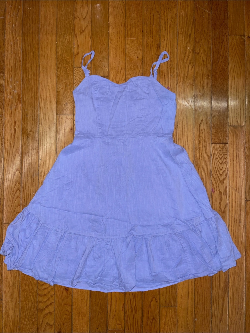 Old Navy Purple Spaghetti-Strap Ruffle-Hem Dress